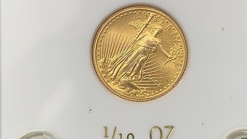 Gold: 2004 1/10 Oz American Eagle $5 Gold Coin