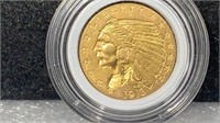 Gold: 1913 $2.50 Indian Head Gold Coin