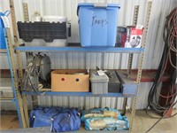 Large Lot of Misc Including Tarps, Squirt Welder,