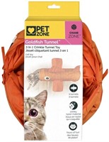 Pet Zone Goldfish 3-in-1 Crinkle Tunnel Cat and