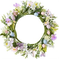Wironlst Easter wreath18 inch Spring Door Wreath w