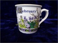 Royal Worchester February Coffee Mug