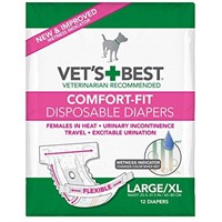 Vet's Best Comfort Fit Dog Diapers - Disposable