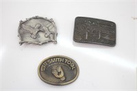 3 Belt Buckles