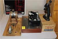microscope and chemistry deminstration kits