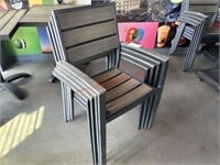(4) ALUMINUM PATIO CHAIRS - NICE CONDITION