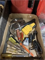 Screwdrivers, Hammer, Assorted tools