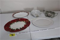 Misc serving platters & bowls