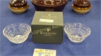 WATERFORD CRYSTAL BOWLS MADE IN IRELAND