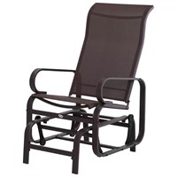 $104  Brown Metal Swinging Glider Patio Chair