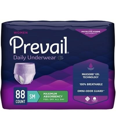 Prevail Underwear, Small (20-34), 88 count