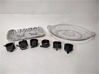 Glass Western Serving Tray, Napkin Rings & More