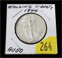 1944 Walking Liberty half dollar, AU