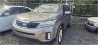 2014 Kia Sorento 5xykuda79eg458893 Parts Only