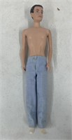 (L) Vintage Ken Doll With Flocking Hair. 12