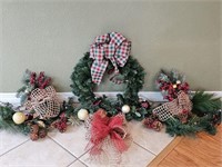 Christmas Faux Greenery: Garlands & Wreaths