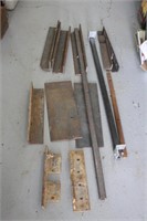 Assortment of metal, 3" angle iron, 18" X 4 pieces