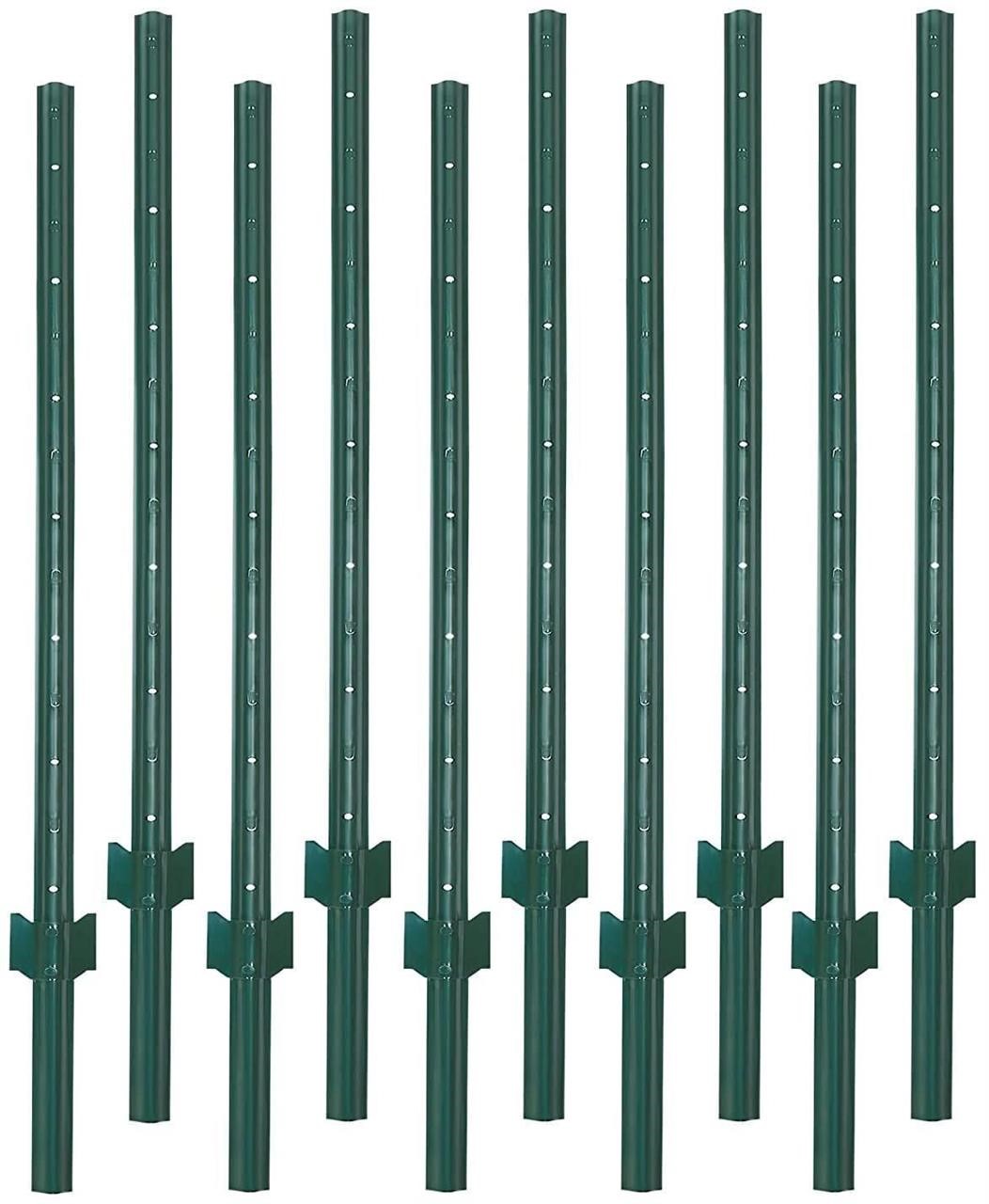 Bent - VASGOR 7 Feet Sturdy Duty Metal Fence Post
