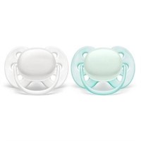 (2-pack) Philips Avent 2pk Ultra Soft Pacifier 0-6