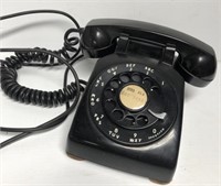 MCM Circa 1956 Telephone Black Rotary Dial