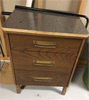 Small Storage Cabinet  3 Drawer 17.5”x22”x30”H