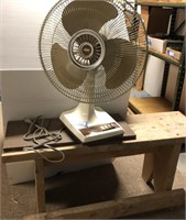 Portable Oscillating Fan, Tested with Bench