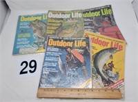 5 1975 Outdoor Life Magazines