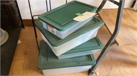 Lot of 4 storage containers