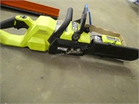 Ryobi 14 in 40v chainsaw with battery and charger