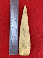 Kaolin Blade    Indian Artifact Arrowhead