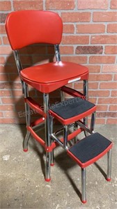 Retro Cosco Kitchen Step Stool Chair