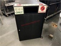 (2) LARGE, METAL RECYCLE BINS