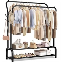 E9975  WELHOME Double Rail Clothes Rack