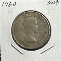 1960 50 Cents Silver Coin