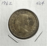 1962 50 Cents Silver Coin