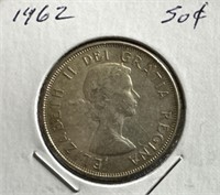 1962 50 Cents Silver Coin