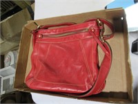 Liz Claiborne red leather purse