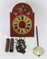 Hand Decorated Clock Works