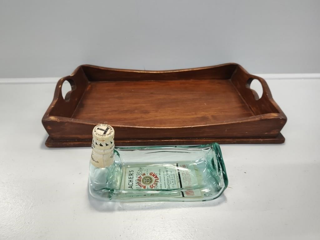 Serving Tray and Whiskey Glass Tray