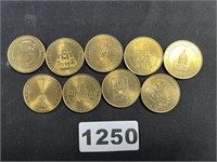 Paris Landmarks Coins