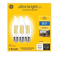 X4 GE 3pk 100W Ultra Bright LED Bulb
