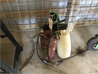 Several hand sprayers.