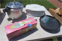 Pressure cooker, steam iron, grill