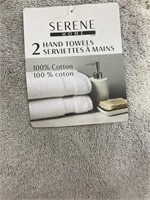 2-pack Serene Home Hand Towel - Grey ^