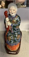 Chinese Famille Porcelain Elder Lady