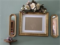 Framed Print, Mirrors, Wall Decor, Silk Flowers