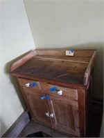 Small wooden cabinet, 31" wide,