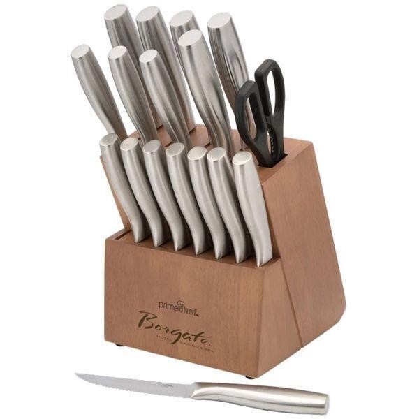 ($153)Prime Chef™ Stainless Steel 18 Piece Set