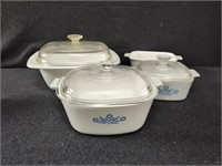Corning Ware dishes with lids