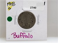 1918-S Buffalo Nickel